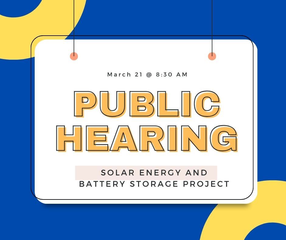 Solar Public Hearing March 24