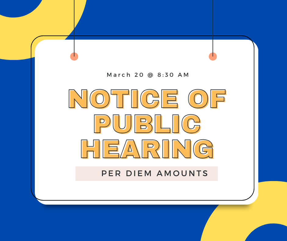 Public Hearing notice